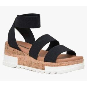 Steve Madden Black Platform Sandals